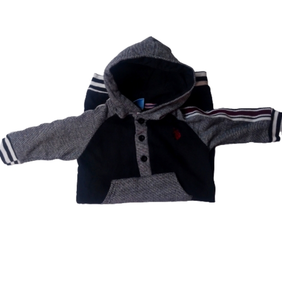 U.S. Polo Assn Stripe Sweatersuit Hoodie - Picture 3 of 6